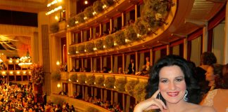 Soprana Angela Gheorghiu a botezat o scoala din Adjud angela gheorghiu