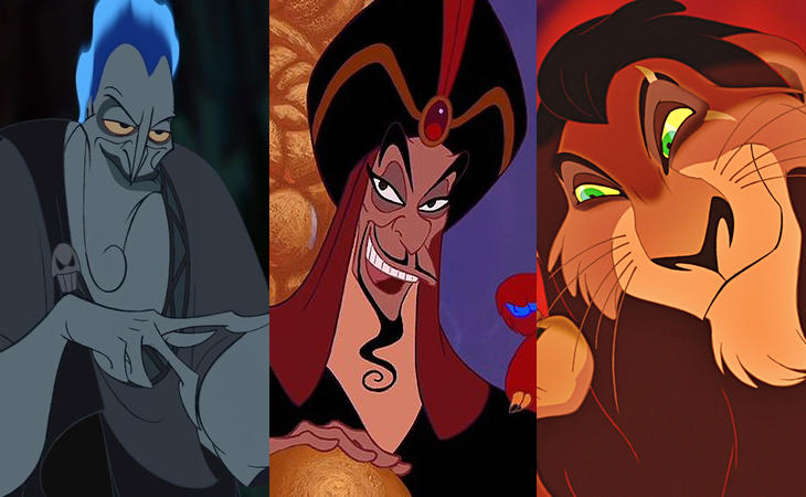Hades, Jafar si Scar in „Hercules”, „Aladdin” si „The Lion King”