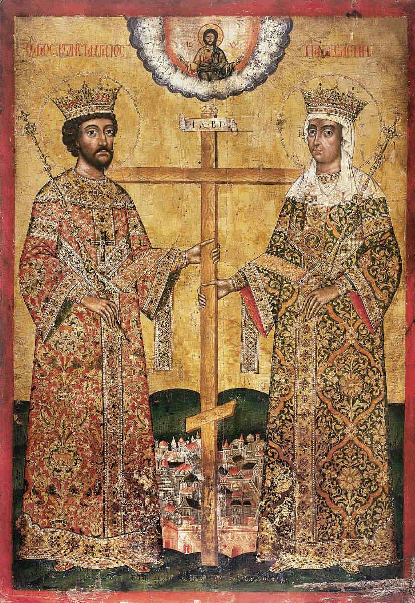 constantin marele sfant icoana helen pictura