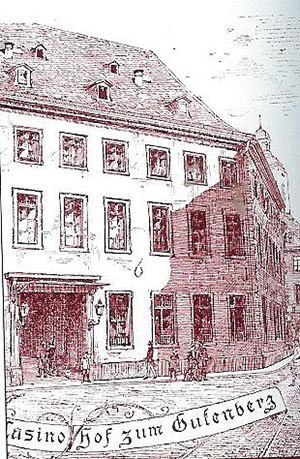 Reprezentare a lui Hof zum Gutenberg
