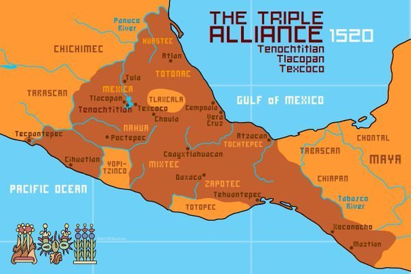 Harta Imperiului Aztec