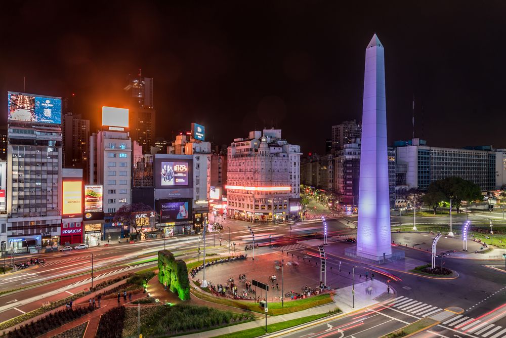 Vedere aeriana a orasului Buenos Aires, Argentina