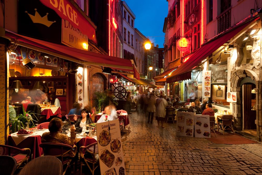 Rue Des Bouchers, Bruxelles, Belgia