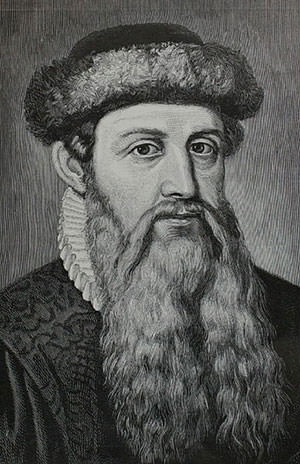 Portretul lui Johannes Gutenberg